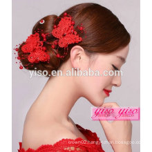 unique chinese wedding bridal flower teenage hair accessories